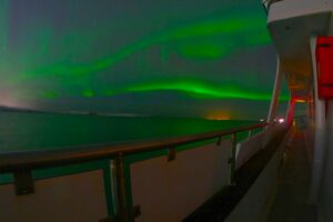Northern lights, we see the aurora on our northern lights luxury yacht cruise. We leave from Reykjavik in Iceland.