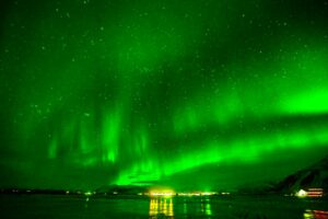 Northern lights, we see the aurora on our northern lights luxury yacht cruise. We leave from Reykjavik in Iceland.