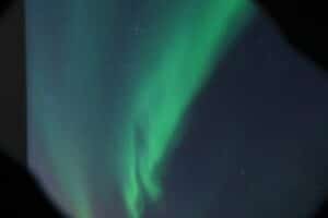Northern lights viewed from a luxury aurora watching cruise from Reykjavik in Iceland 9