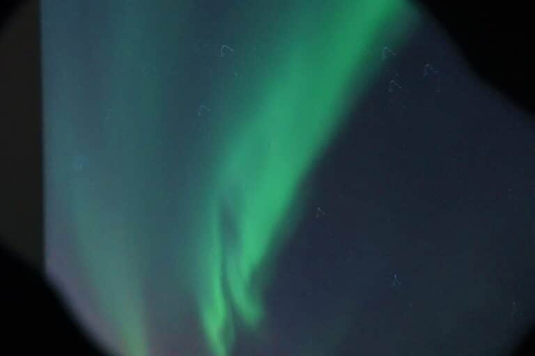 Northern lights viewed from a luxury aurora watching cruise from Reykjavik in Iceland 9